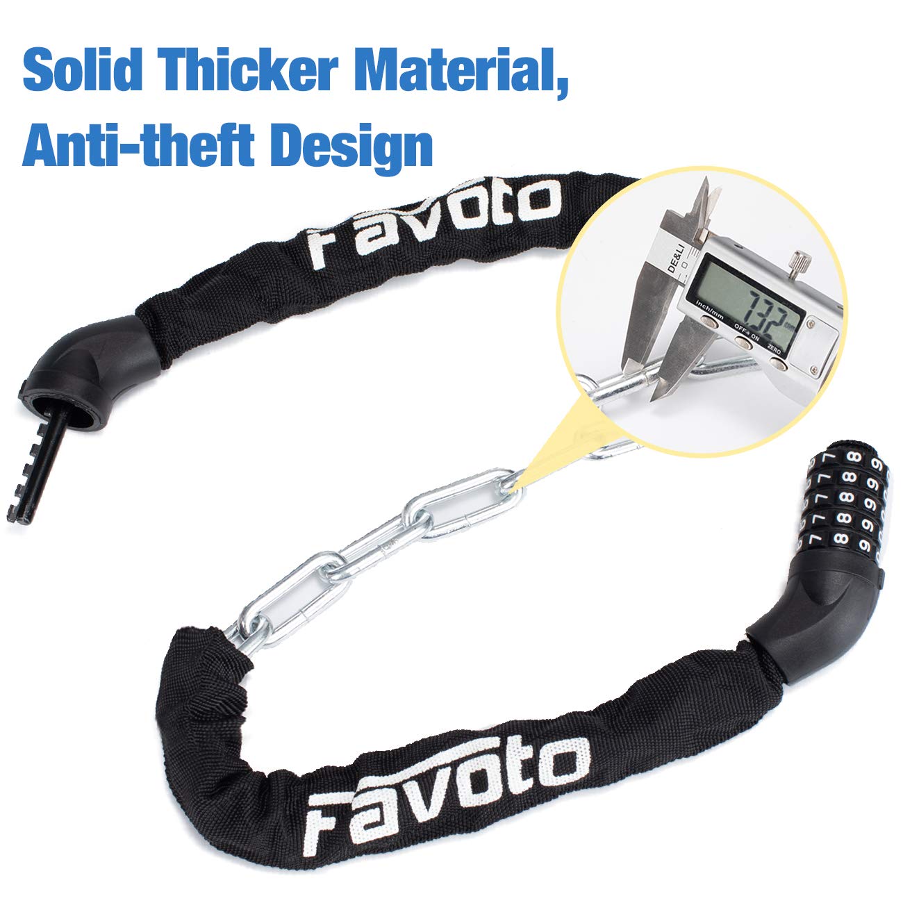 Favoto Bike Chain Lock--4ft