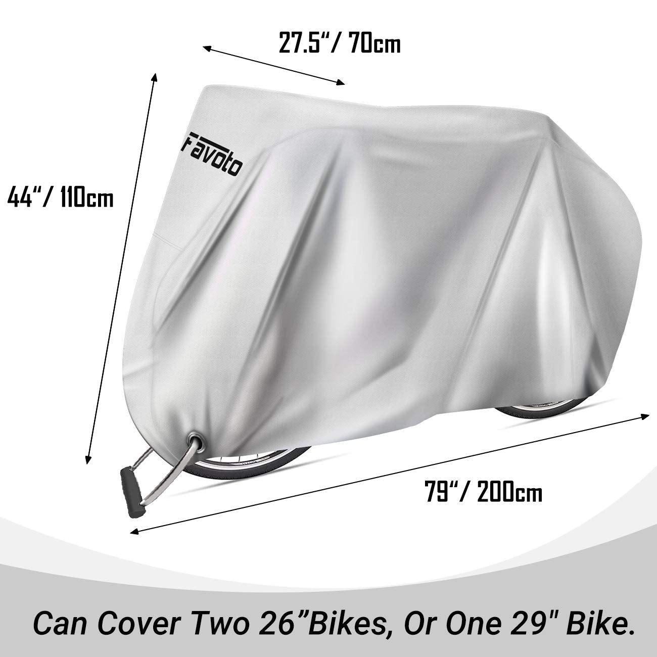 Favoto Silver Bike Cover