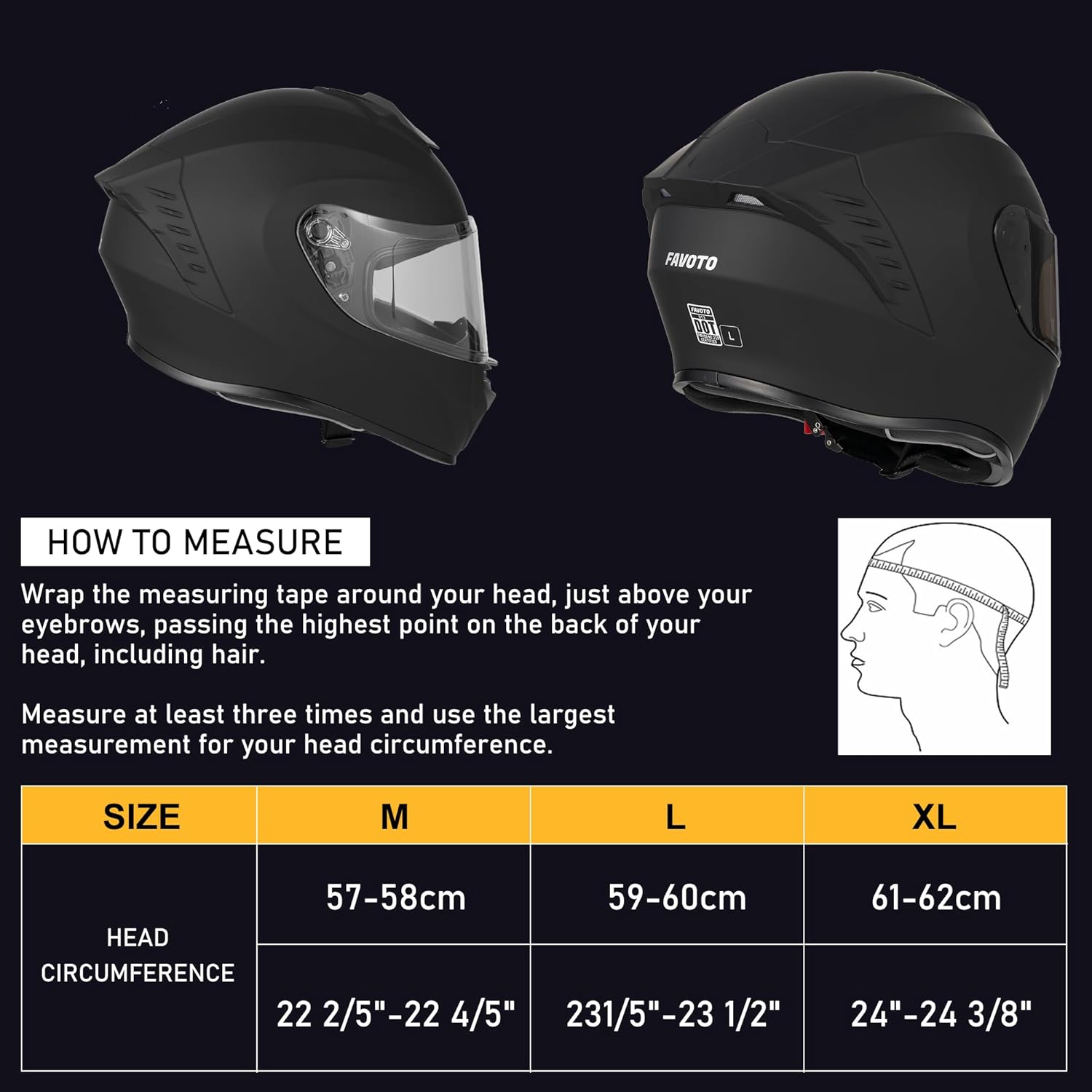 Favoto Full Face Motorcycle Helmet With Dynamic Rear Wing Favoto Full Face Motorcycle Helmet With Dynamic Rear Wing