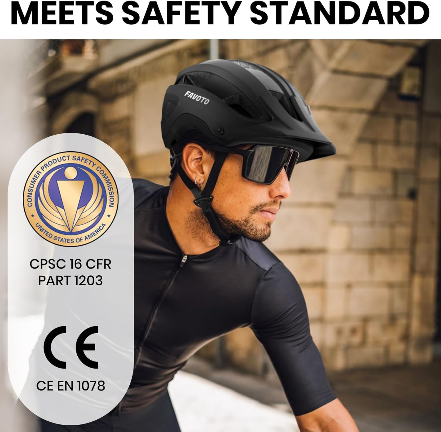 Favoto Casco Da Bici Unisex, Nero Opaco, Taglia M (54-58 Cm), Leggero Con 27 Prese D'aria, Per Strada E MTB