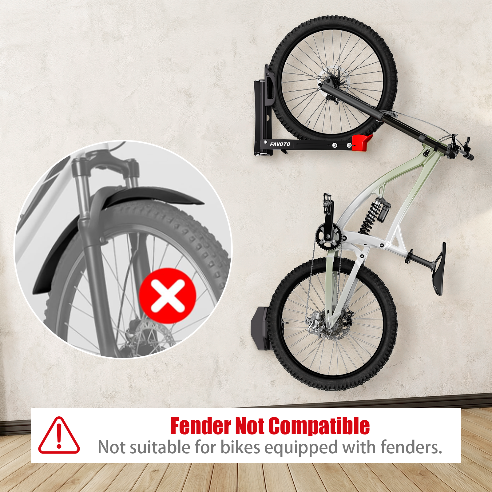 Favoto Swivel Bike Wall Mount
