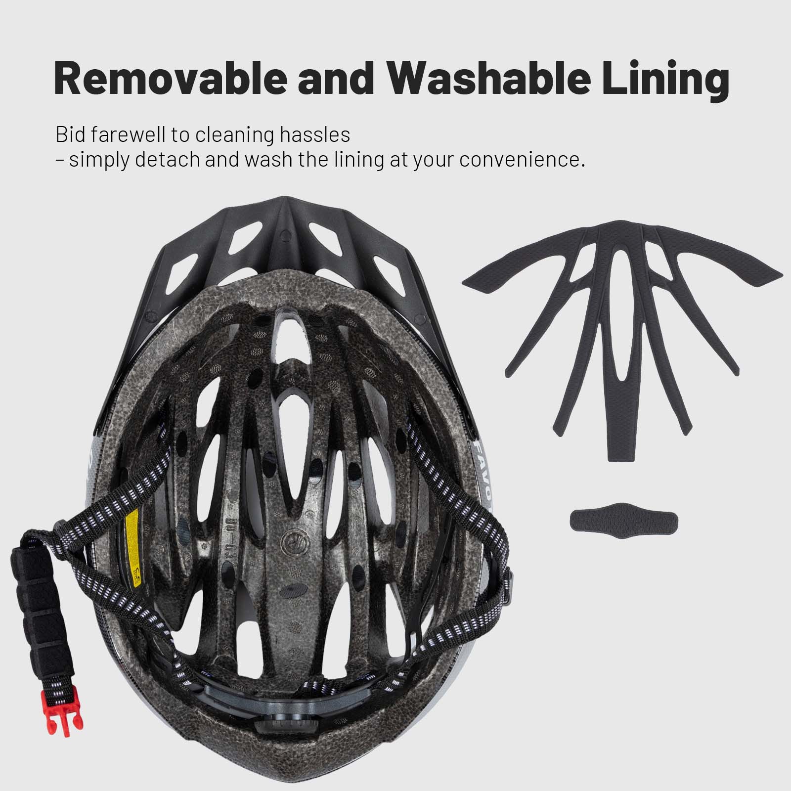 bike helmet removable brims Adult Bike Helmet