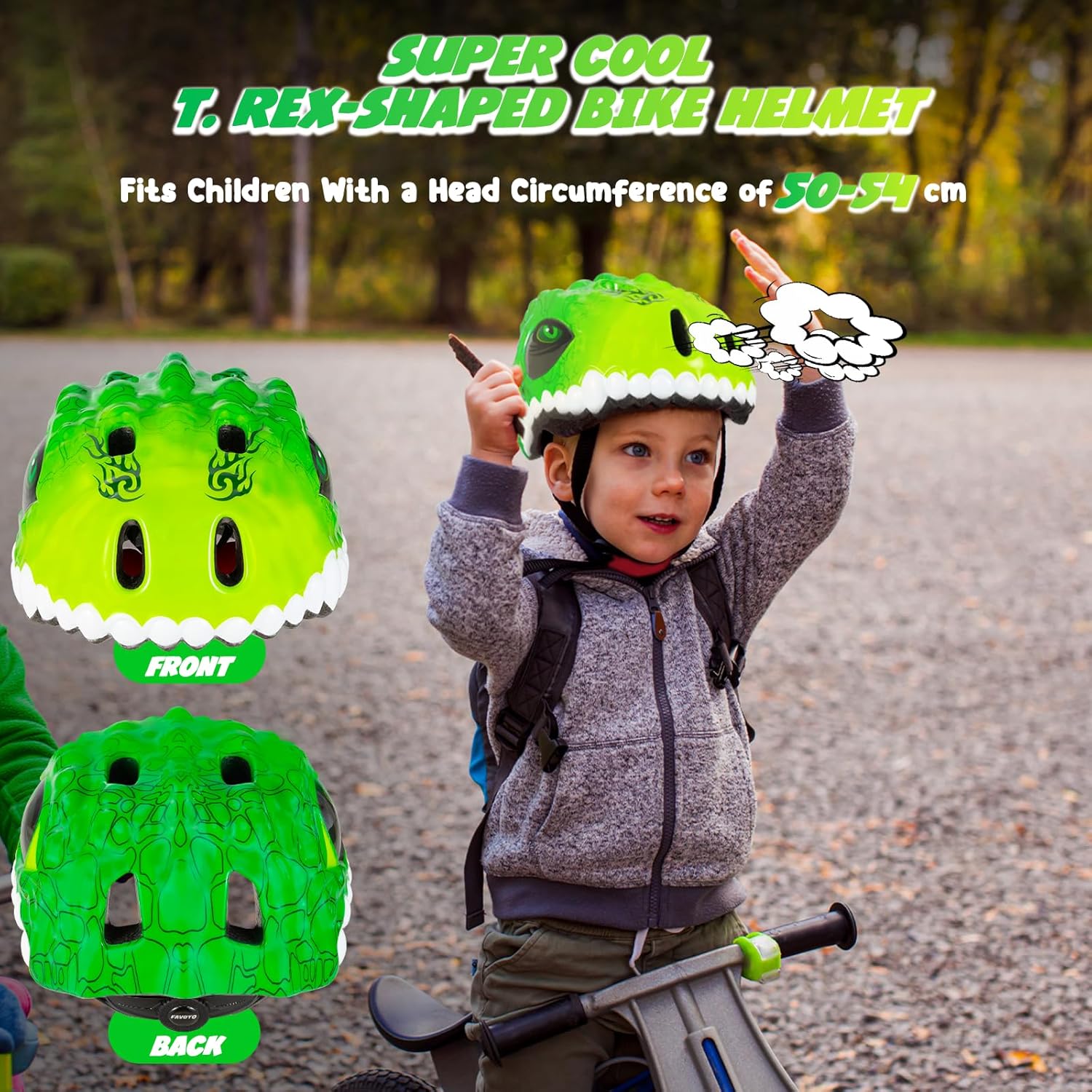 bell toddler zoomer bike helmet in dino Favoto Kids Children Bike Helmet