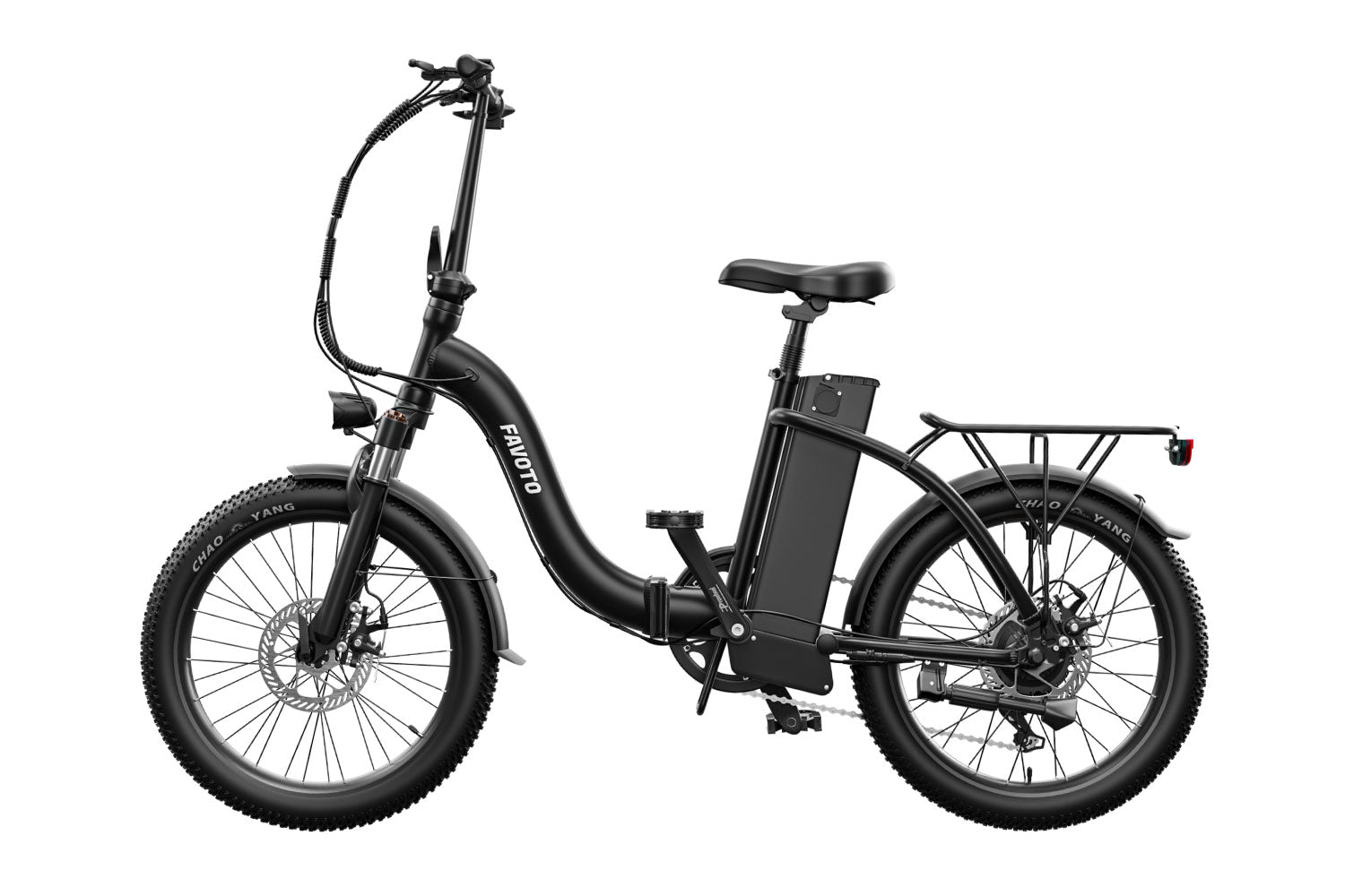 Flit Bicicleta eléctrica plegable con paso a través para conmutar