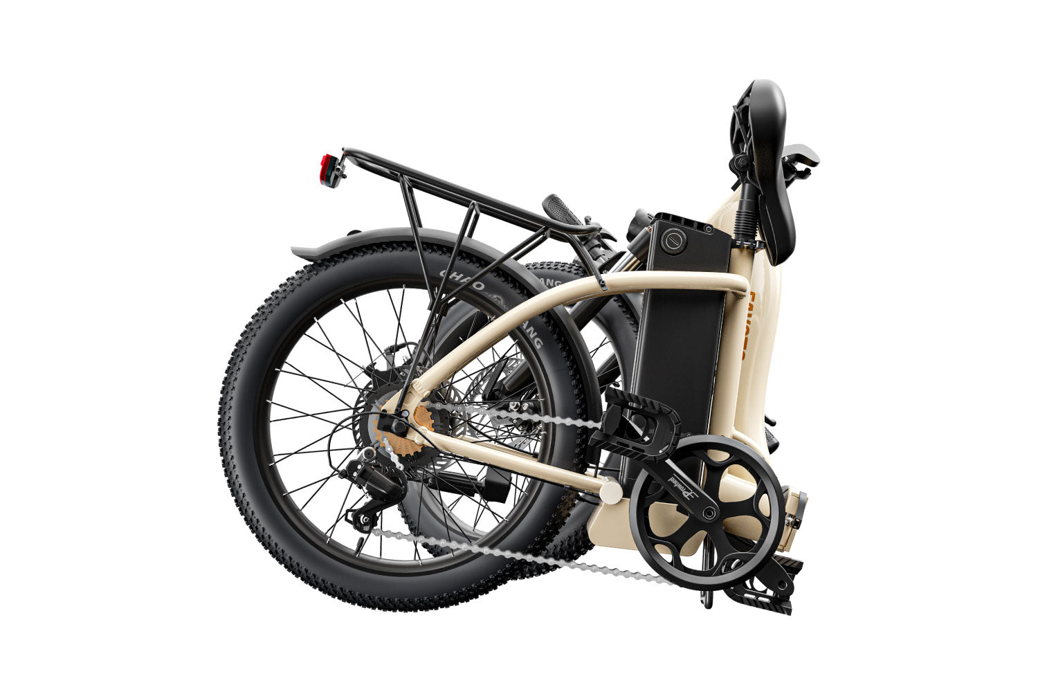Flit Bicicleta eléctrica plegable con paso a través para conmutar