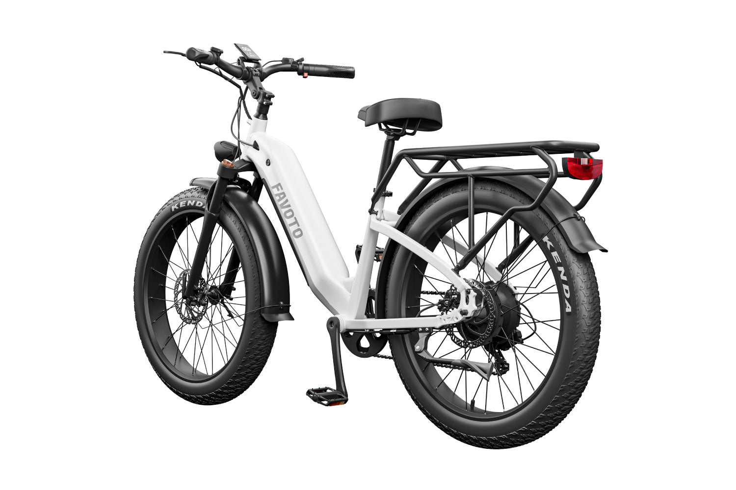 Flurry 2.0 White Step-Thru Commuter Electric Bike