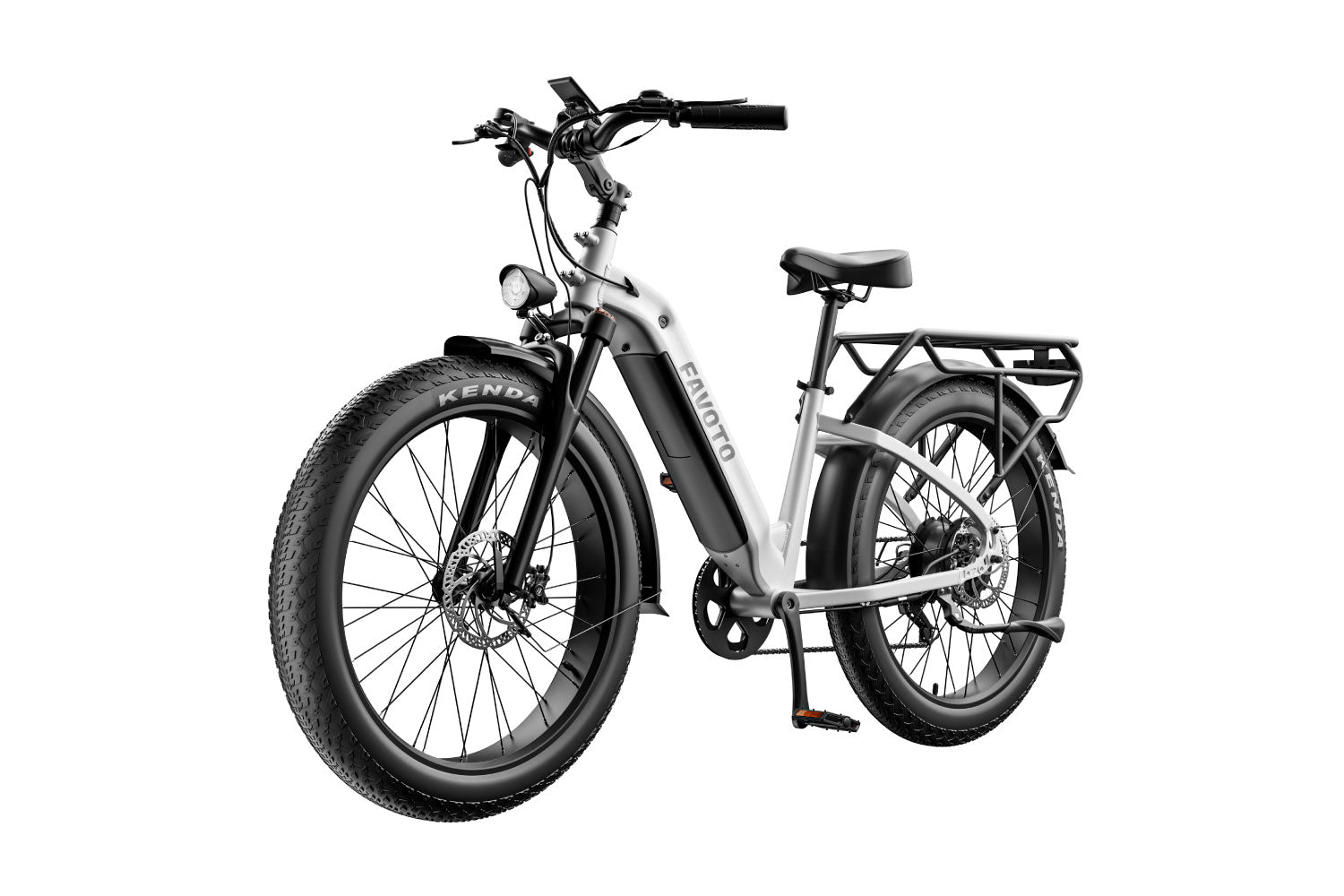 Flurry 2.0 White Step-Thru Commuter Electric Bike