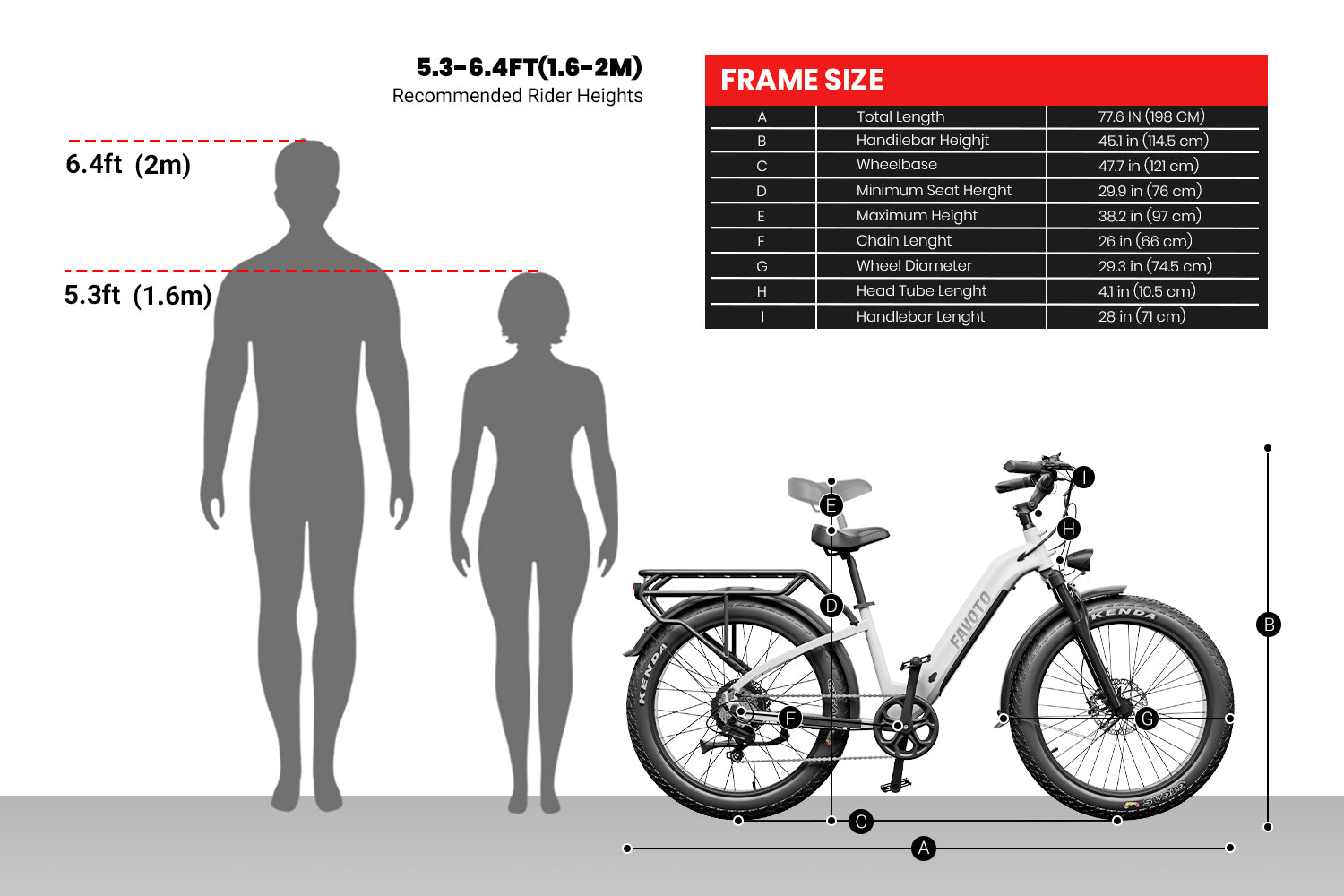 Bici elettrica per pendolari passo-passo Flurry 2.0