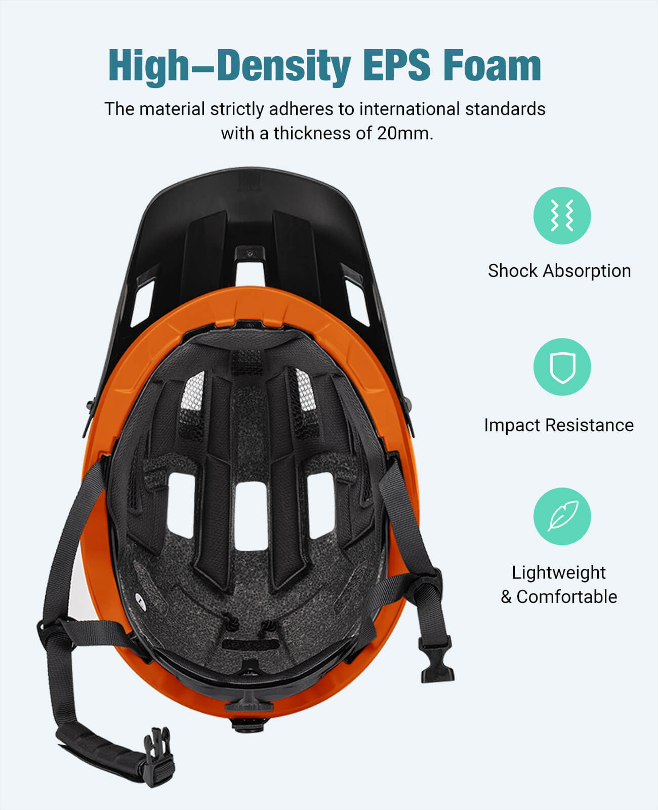 bike helmet option without impact foam eps Favoto Mountain Bike Helmet Lightweight - MTB & Road Bicycle Helmet for Men Women