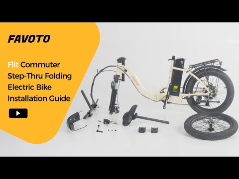 Bicicletta elettrica pieghevole passo-passo Flit Commuter