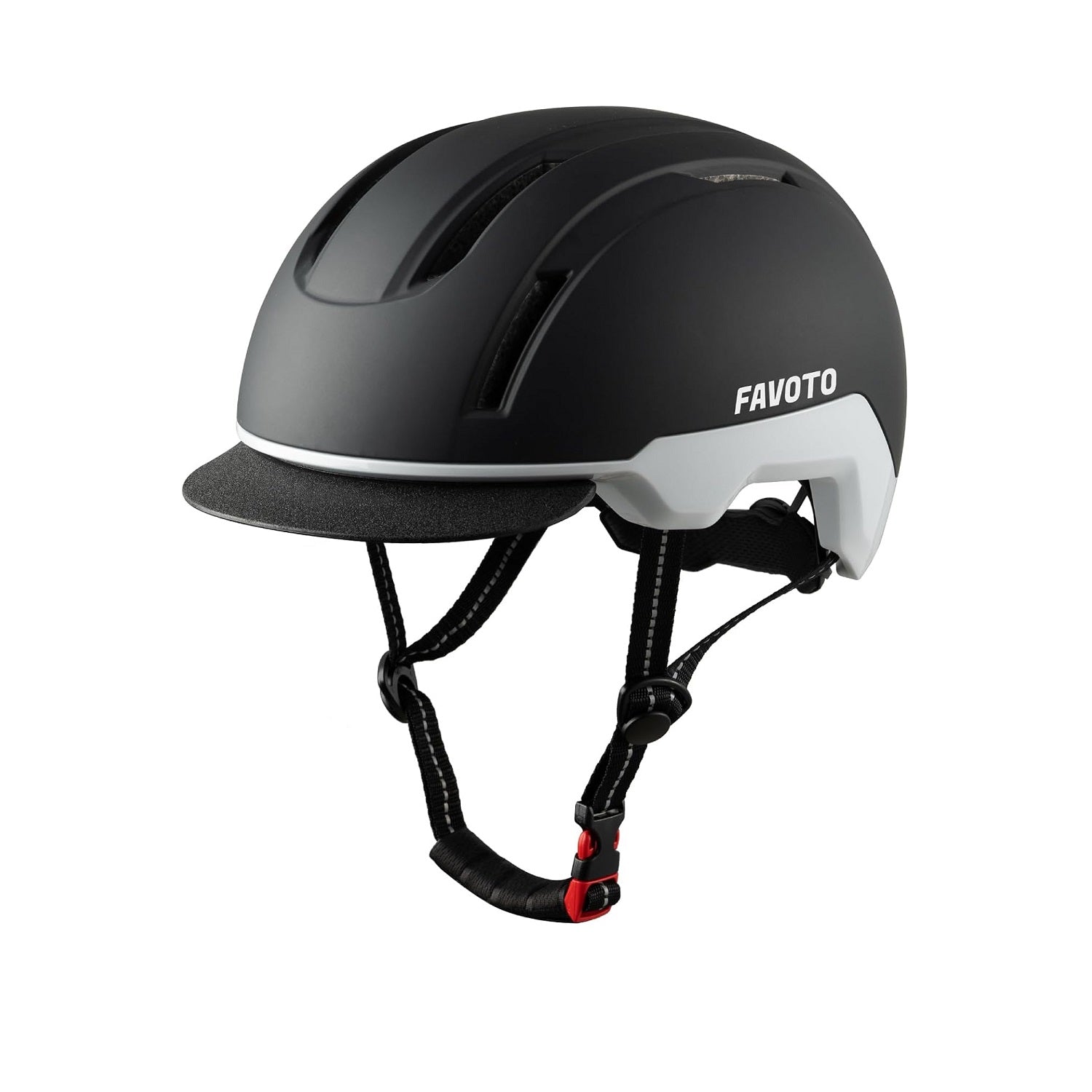 Favoto Urban Bike Helmet Dual Shell with Removable Visor