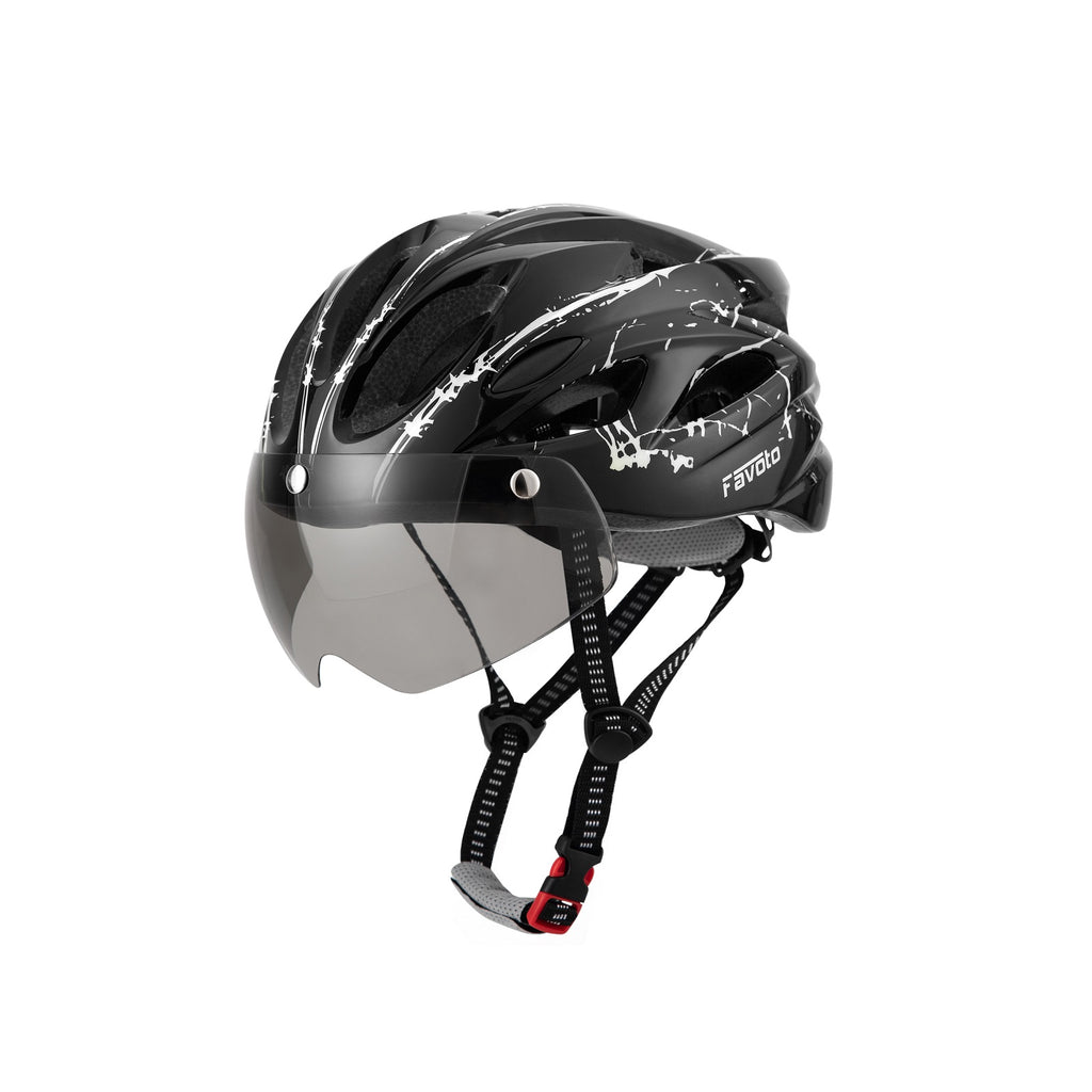 Bike Helmet with Detachable Magnetic Goggles