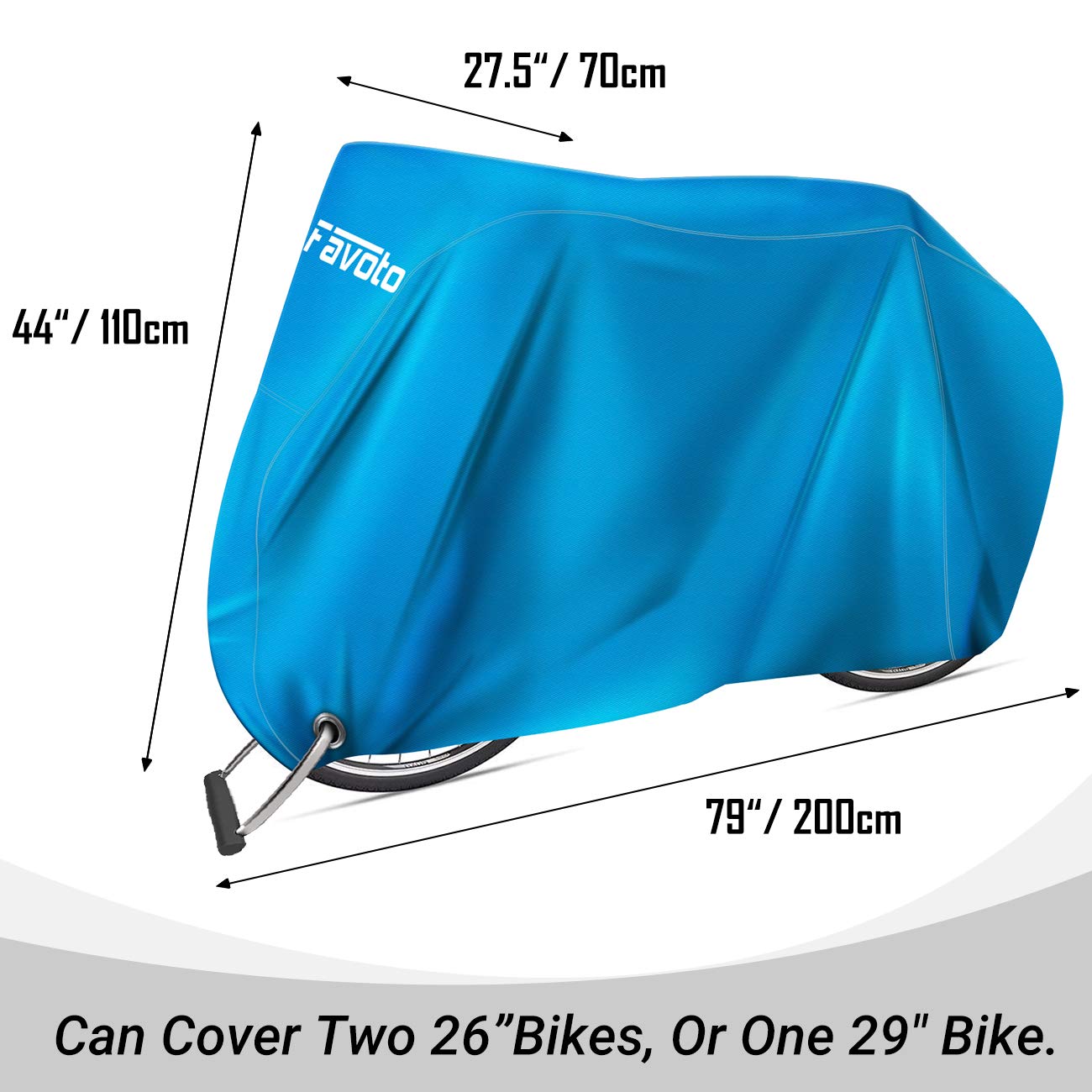 Favoto Housse de vélo d'extérieur imperméable - Housse de vélo pour 1 Favoto Housse de vélo d'extérieur imperméable - Housse de vélo pour 1